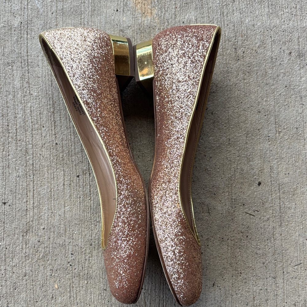 J. Crew Sparkling Glitter Flats